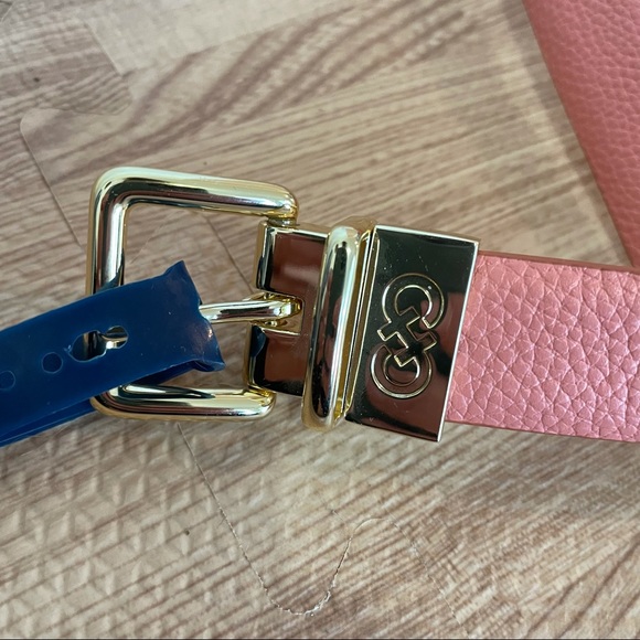 Cole Haan Leather Pink Tan Reversible Belt Medium - Picture 8 of 9